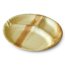 Load image into Gallery viewer, Palm Leaf Partition Plates 10" Inch