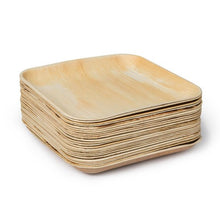 Load image into Gallery viewer, Palm Leaf Plates square