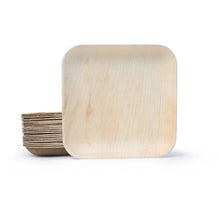 Load image into Gallery viewer, Palm Leaf Plates Square Dinner plates