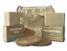 Load image into Gallery viewer, Karmic Seed Probiotic Dish Soap and Coir Scrubs