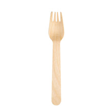 Load image into Gallery viewer, 6-Inch Decorative Birchwood Display Forks – Natural Fiber Utensils