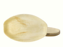 Load image into Gallery viewer, Palm Leaf oval Tray 15x10 Charcuterie Platter disposable