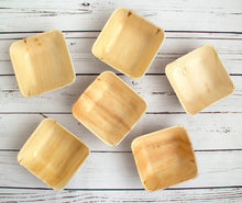 Load image into Gallery viewer, Palm Leaf Deep Square Bowls 5" Inch
