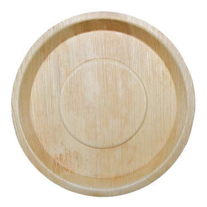 Palm Leaf Round Deep Platter & Serving Tray 13" Inch  (10/50/100 count)