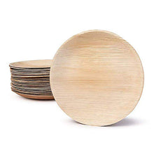 Load image into Gallery viewer, Palm Leaf Plates Round 9&quot; Inch (Set of 25/50/100/200)