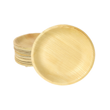 Load image into Gallery viewer, Palm Leaf Plates Round 6&quot; Inch (Set of 50/100/200)