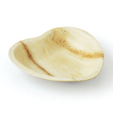 Load image into Gallery viewer, Heart Palm Leaf Plates 6 Inch 
