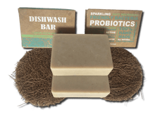 Load image into Gallery viewer, Karmic Seed Probiotic Dish Soap and Coir Scrubs