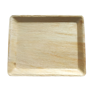 Palm Leaf Rectangle Tray 12" x 10" Inch  (Set of 10/50/200)