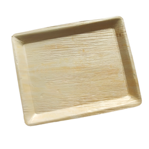 Palm Leaf Rectangle Tray 12" x 10" Inch  (Set of 10/50/200)