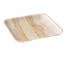 Load image into Gallery viewer, Palm Leaf Square Plates 9&quot; Inch